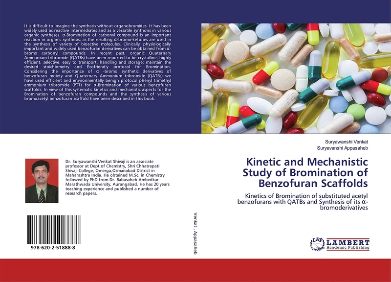 Kinetic and Mechanistic Study of Bromination of Benzofuran Scaffolds: Kinetics of Bromination of substituted acetyl benzofurans with QATBs and Synthesis of its α-bromoderivatives