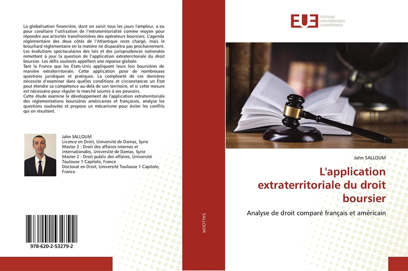 L'application extraterritoriale du droit boursier: Analyse de droit comparé français et américain