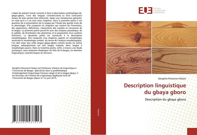 Description linguistique du gbaya gboro: Description du gbaya gboro