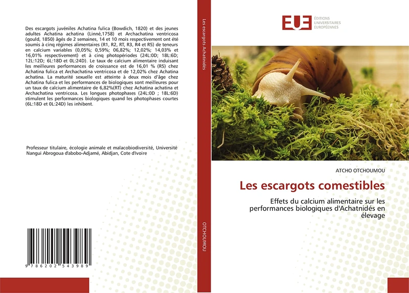 Les escargots comestibles: Effets du calcium alimentaire sur les performances biologiques d'Achatnidés en élevage - Image 1