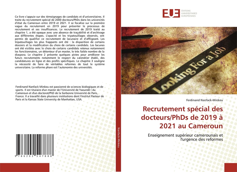 Recrutement spécial des docteurs/PhDs de 2019 à 2021 au Cameroun: Enseignement supérieur camerounais et l'urgence des reformes - Image 1