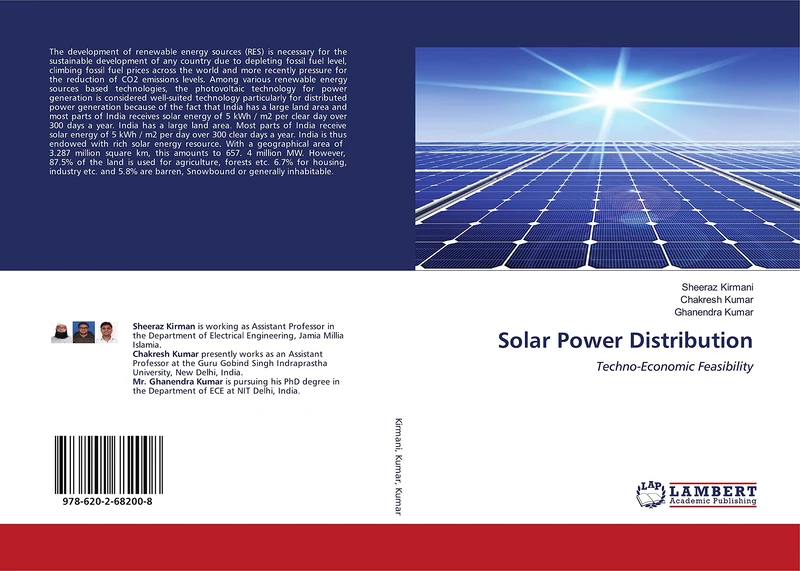 Solar Power Distribution: Techno-Economic Feasibility