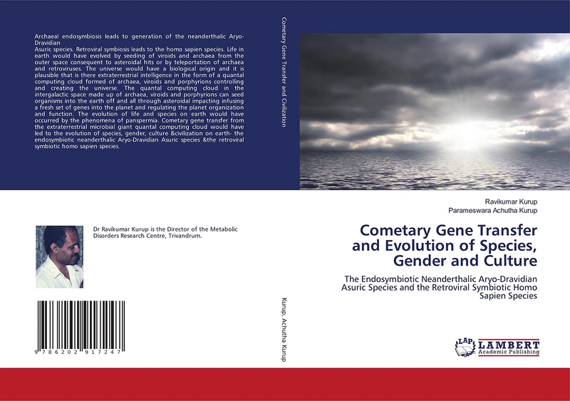 Cometary Gene Transfer and Evolution of Species, Gender and Culture: The Endosymbiotic Neanderthalic Aryo-Dravidian Asuric Species and the Retroviral Symbiotic Homo Sapien Species