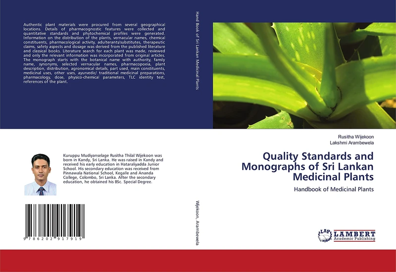 Quality Standards and Monographs of Sri Lankan Medicinal Plants: Handbook of Medicinal Plants
