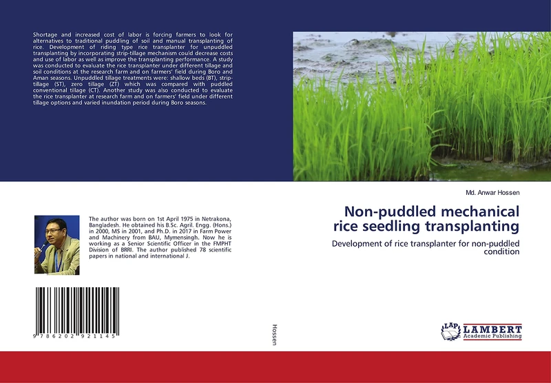 Non-puddled mechanical rice seedling transplanting: Development of rice transplanter for non-puddled condition