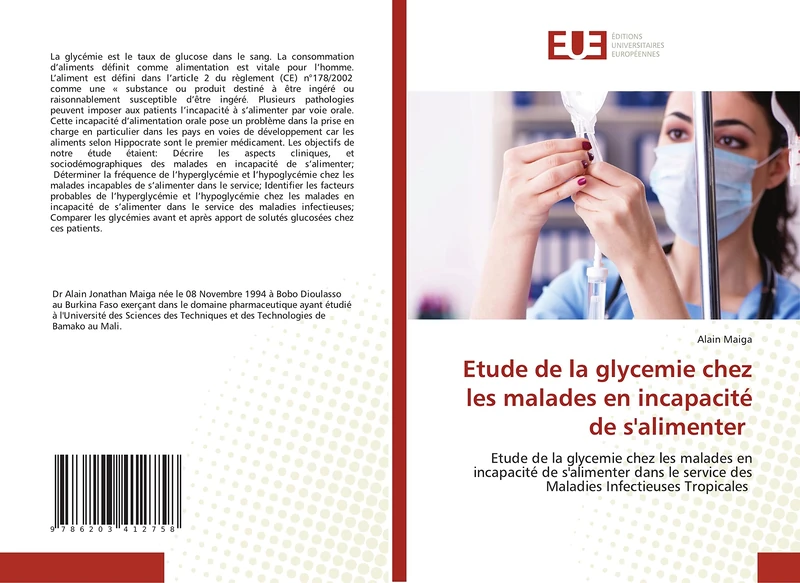 Etude de la glycemie chez les malades en incapacité de s'alimenter: Etude de la glycemie chez les malades en incapacité de s'alimenter dans le service des Maladies Infectieuses Tropicales - Image 1