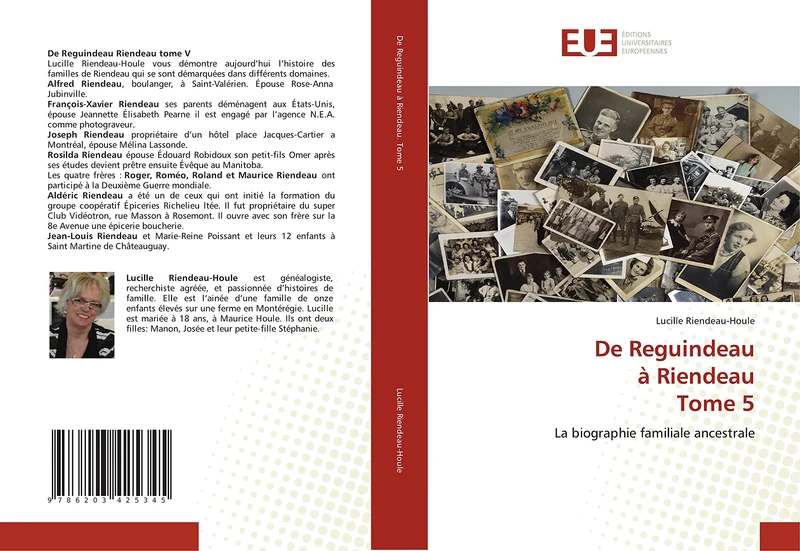 De Reguindeau à Riendeau Tome 5: La biographie familiale ancestrale - Image 1