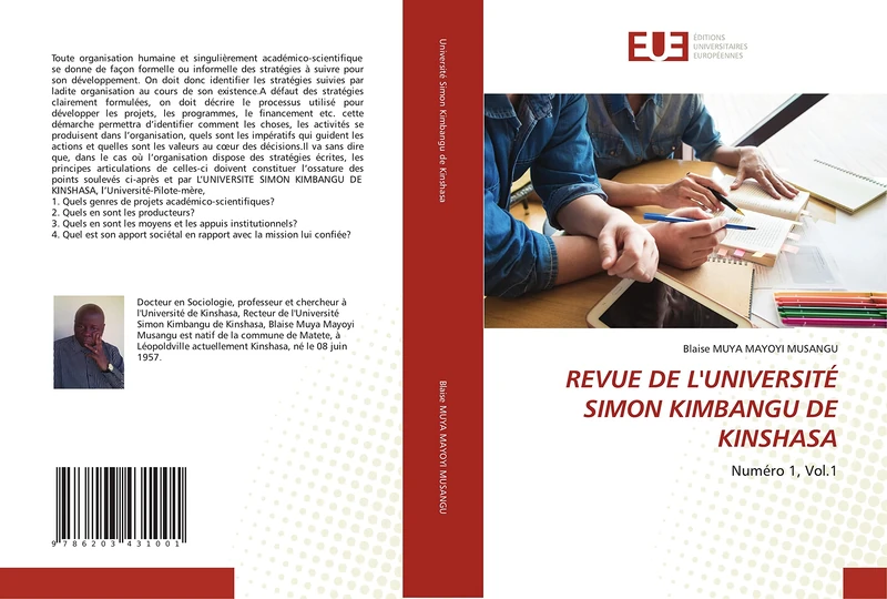 REVUE DE L'UNIVERSITÉ SIMON KIMBANGU DE KINSHASA: Numéro 1, Vol.1