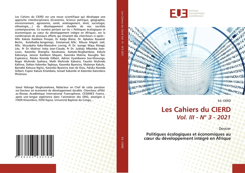 Les Cahiers du CIERD Vol. III - N° 3 - 2021: DossierPolitiques écologiques et économiques au cœur du développement intégré en Afrique - Image 1