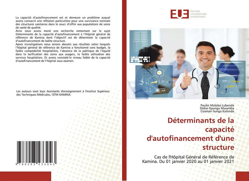 Déterminants de la capacité d'autofinancement d'une structure: Cas de l'Hôpital Général de Référence de Kamina. Du 01 janvier 2020 au 01 janvier 2021 - Image 1