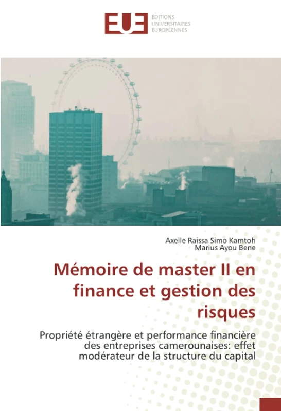 Mémoire de master II en finance et gestion des risques: Propriété étrangère et performance financière des entreprises camerounaises: effet modérateur de la structure du capital - Image 1