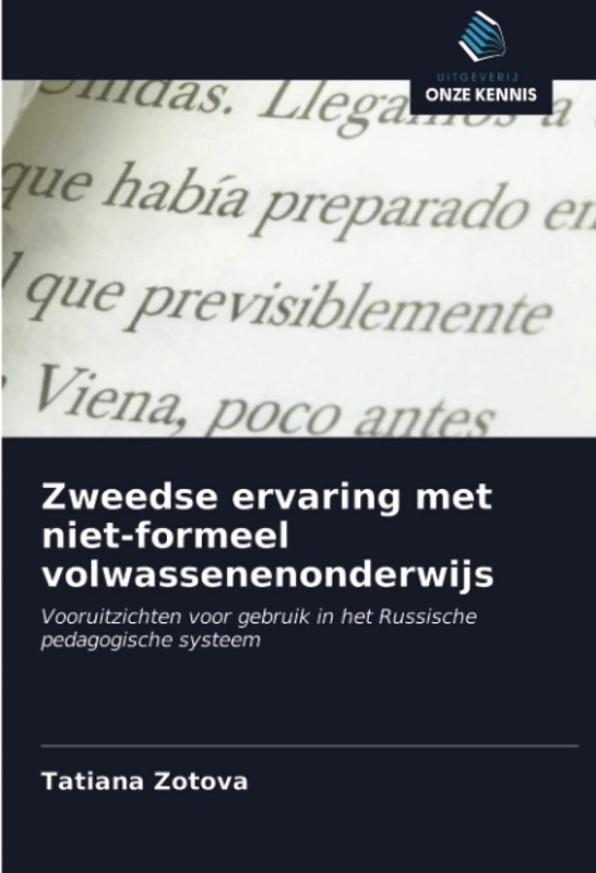 Zweedse ervaring met niet-formeel volwassenenonderwijs: Vooruitzichten voor gebruik in het Russische pedagogische systeem