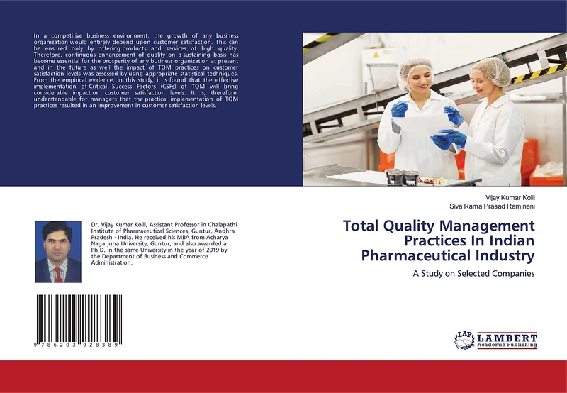 Total Quality Management Practices In Indian Pharmaceutical Industry: A Study on Selected Companies