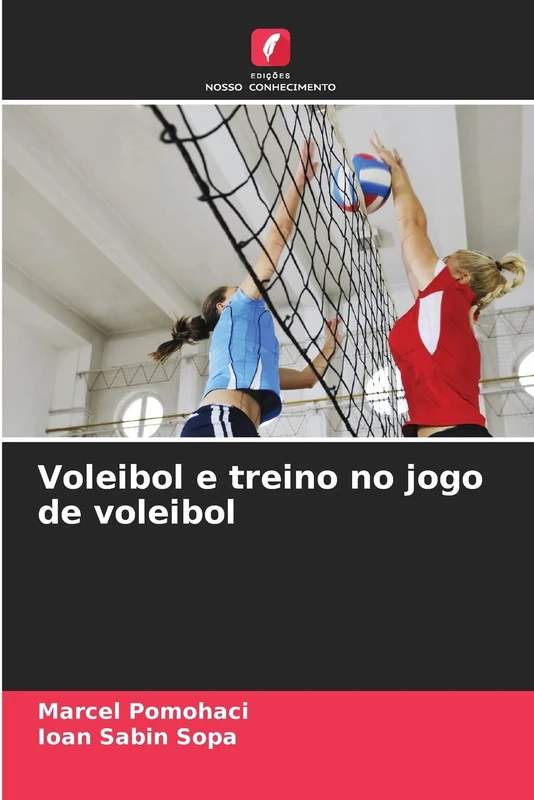 Voleibol e treino no jogo de voleibol