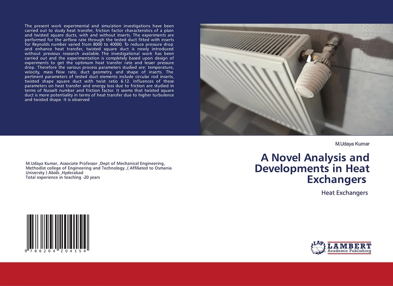 A Novel Analysis and Developments in Heat Exchangers: Heat Exchangers