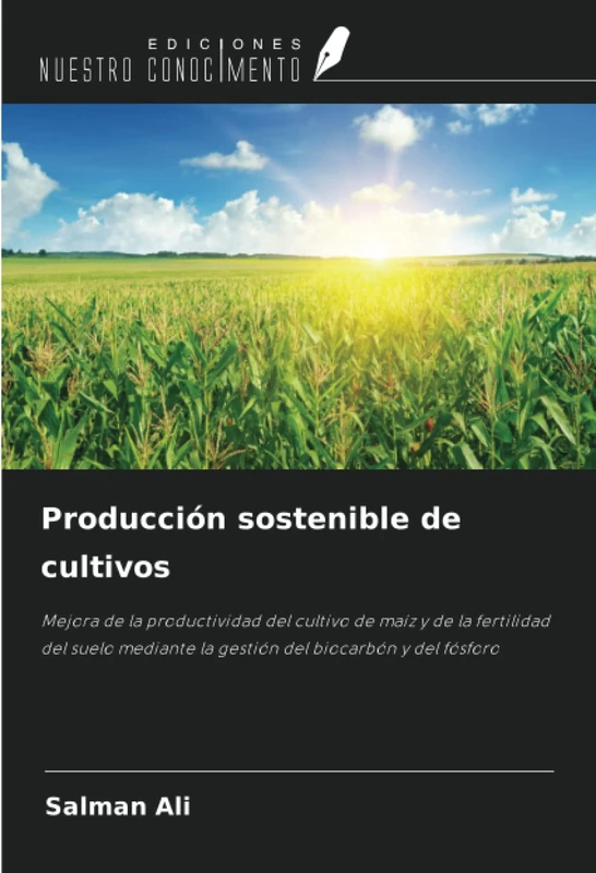 Producción sostenible de cultivos: Mejora de la productividad del cultivo de maíz y de la fertilidad del suelo mediante la gestión del biocarbón y del fósforo