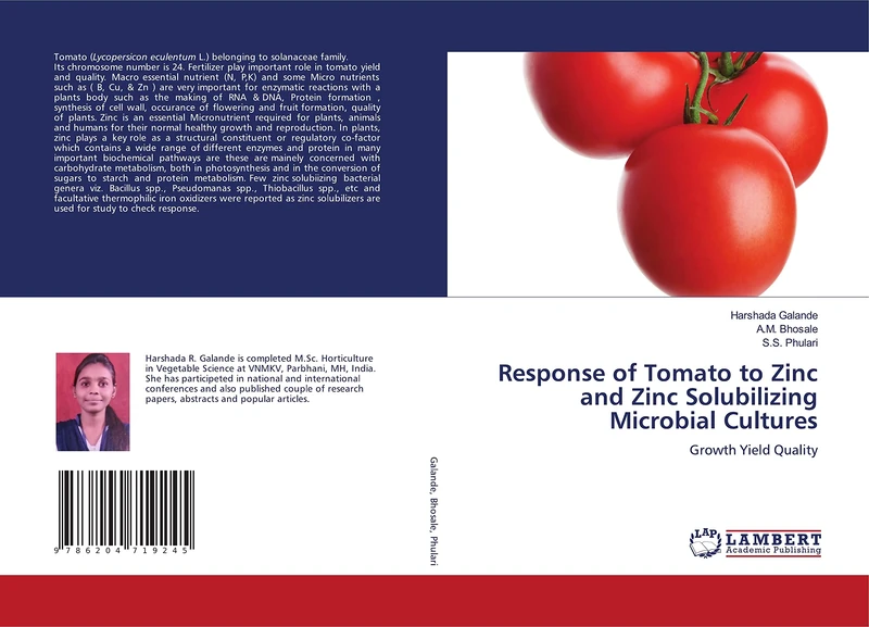 Response of Tomato to Zinc and Zinc Solubilizing Microbial Cultures: Growth Yield Quality