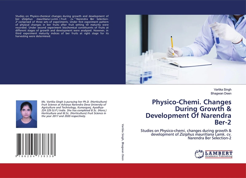 Physico-Chemi. Changes During Growth & Development Of Narendra Ber-2: Studies on Physico-chemi. changes during growth & development of Ziziphus mauritiana Lamk. cv. Narendra Ber Selection-2 - Image 1
