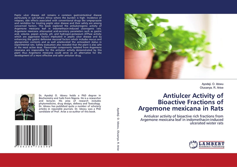 Antiulcer Activity of Bioactive Fractions of Argemone mexicana in Rats: Antiulcer activity of bioactive rich fractions from Argemone mexicana leaf in indomethacin-induced ulcerated wister rats - Image 1