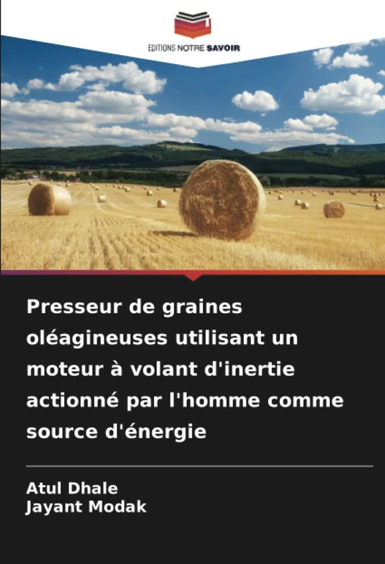 Presseur de graines oléagineuses utilisant un moteur à volant d'inertie actionné par l'homme comme source d'énergie - Image 1