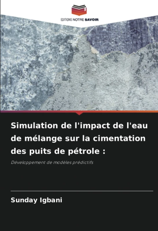 Simulation de l'impact de l'eau de mélange sur la cimentation des puits de pétrole :: Développement de modèles prédictifs
