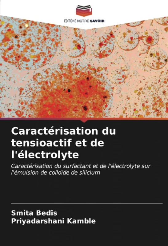 Caractérisation du tensioactif et de l'électrolyte: Caractérisation du surfactant et de l'électrolyte sur l'émulsion de colloïde de silicium - Image 1