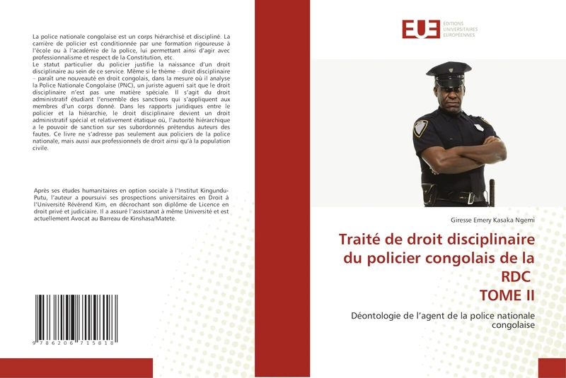 Traité de droit disciplinaire du policier congolais de la RDC TOME II: Déontologie de l'agent de la police nationale congolaise - Image 1
