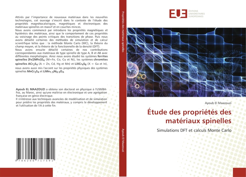 Étude des propriétés des matériaux spinelles: Simulations DFT et calculs Monte Carlo