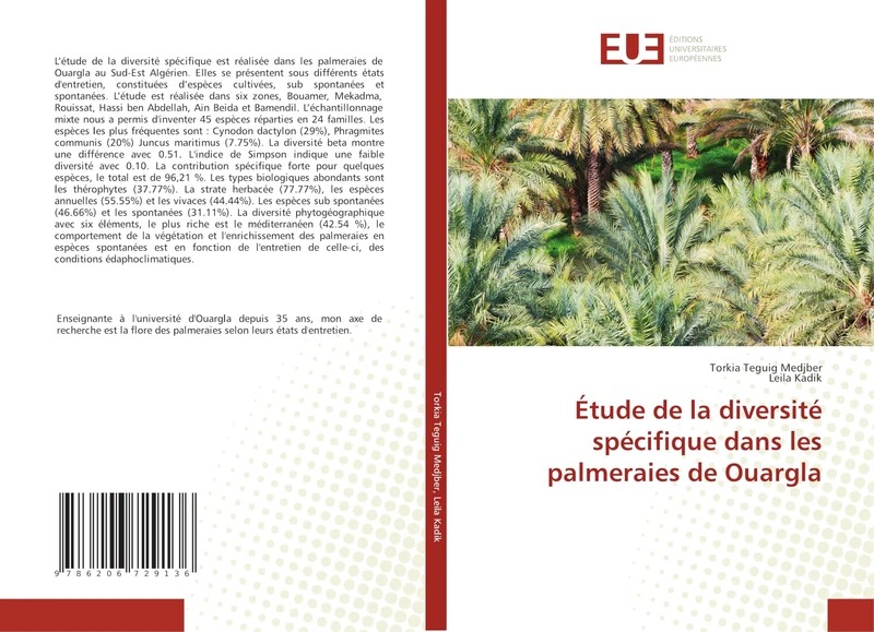 Étude de la diversité spécifique dans les palmeraies de Ouargla