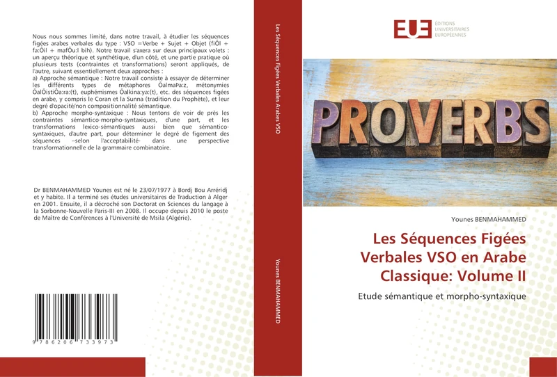 Les Séquences Figées Verbales VSO en Arabe Classique: Volume II: Etude sémantique et morpho-syntaxique - Image 1