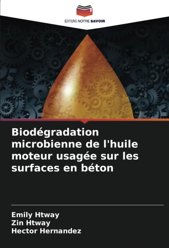 Biodégradation microbienne de l'huile moteur usagée sur les surfaces en béton