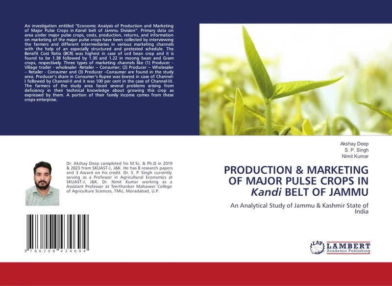 PRODUCTION & MARKETING OF MAJOR PULSE CROPS IN Kandi BELT OF JAMMU: An Analytical Study of Jammu & Kashmir State of India - Image 1