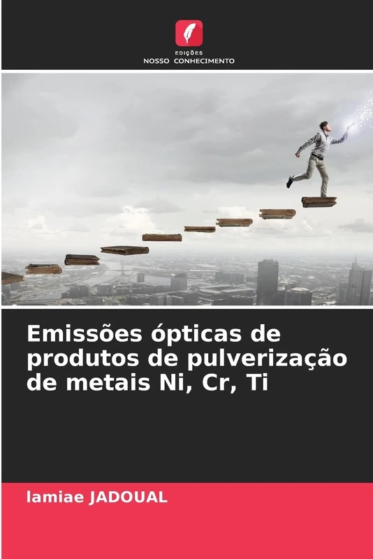 Emissões ópticas de produtos de pulverização de metais Ni, Cr, Ti