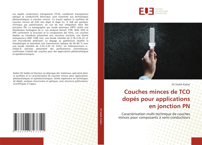 Couches minces de TCO dopés pour applications en jonction PN: Caractérisation multi-technique de couches minces pour composants à semi-conducteurs