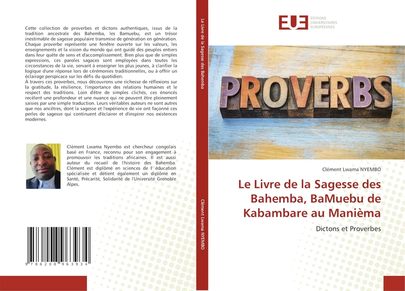 Le Livre de la Sagesse des Bahemba, BaMuebu de Kabambare au Manièma: Dictons et Proverbes