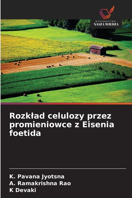 Rozklad celulozy przez promieniowce z Eisenia foetida