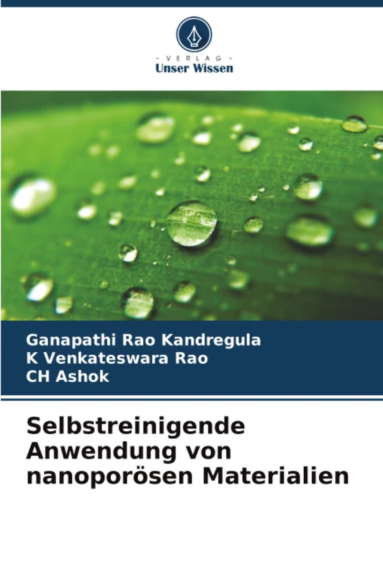 Selbstreinigende Anwendung von nanoporösen Materialien