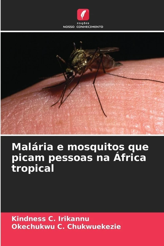 Malária e mosquitos que picam pessoas na África tropical