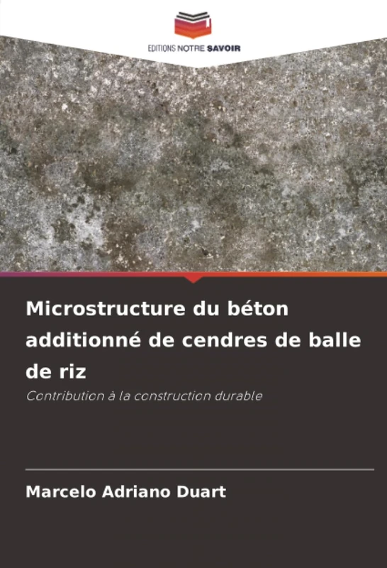 Microstructure du béton additionné de cendres de balle de riz: Contribution à la construction durable
