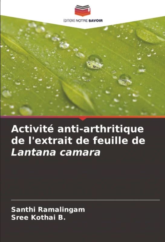 Activité anti-arthritique de l'extrait de feuille de Lantana camara