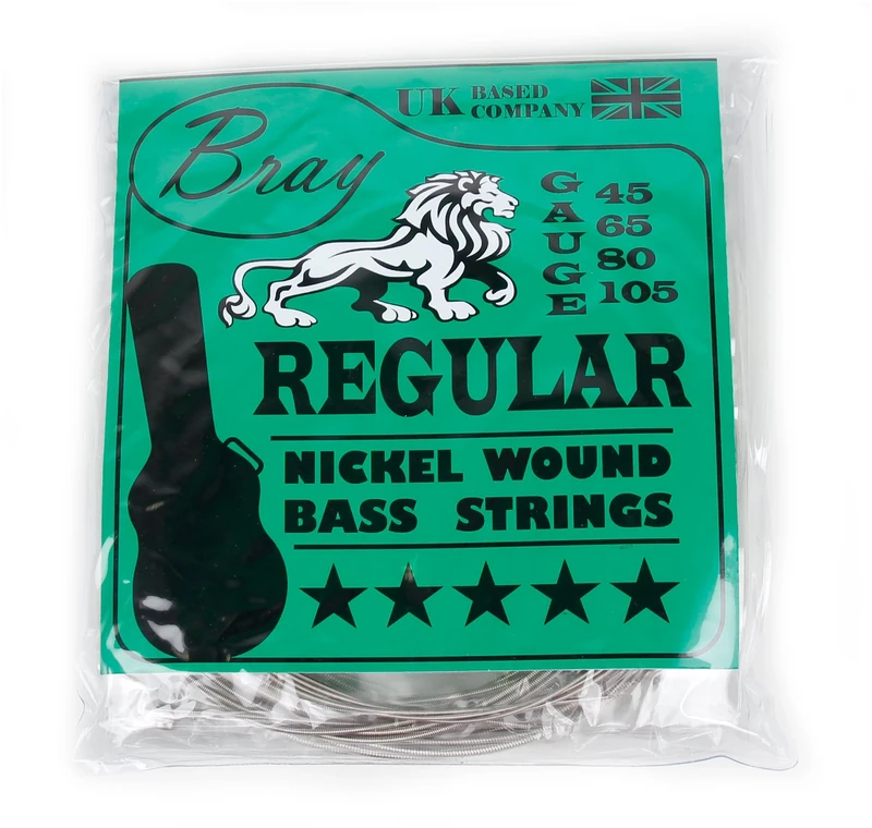 Bray 4 String Bass Guitar Strings (45-105) Nickel Wound Set