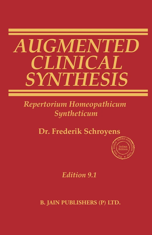 B Jain Augmented Clinical Synthesis 9.1 - Homeopathic Repertory - Image 1