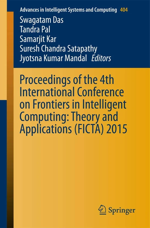 Springer FICTA 2015 Proceedings - Intelligent Computing Book