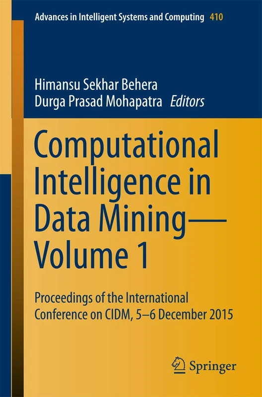 Springer Computational Intelligence in Data Mining Vol 1