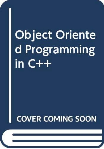 Object Oriented Programming In C++