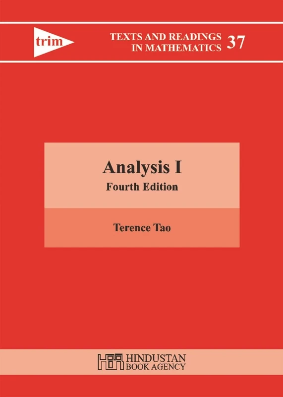 Analysis I: 1 (Texts and Reading in Mathematics)
