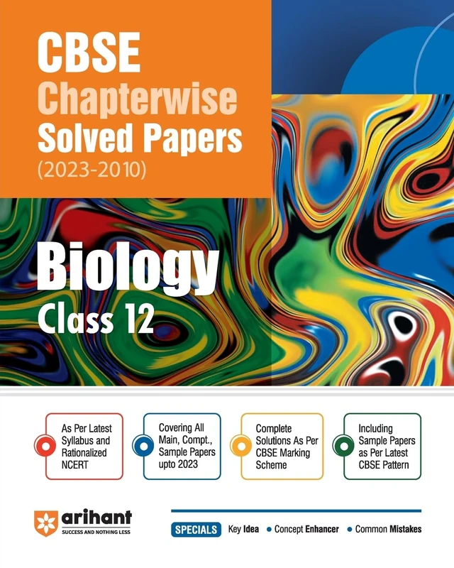 CBSE CHAPTERWISE SOLVED PAPER BIOLOGY CLASS 12th