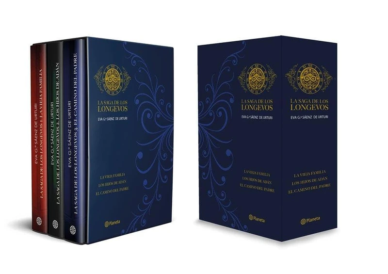 Estuche La saga de los longevos: (La Vieja Familia + Los Hijos de Adán + El Camino del Padre) (Planeta) - Image 1
