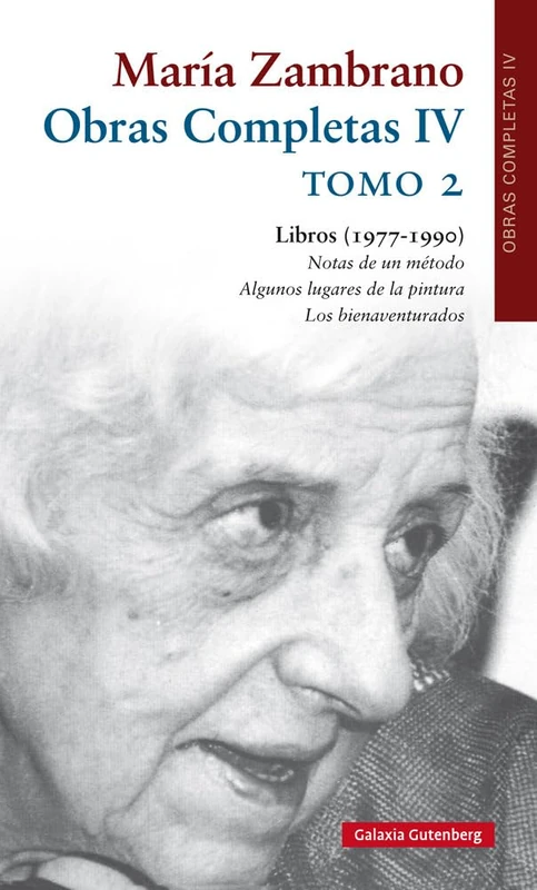 Libros (1977-1990). Tomo II: Obras Completas María Zambrano. Volumen IV - Image 1