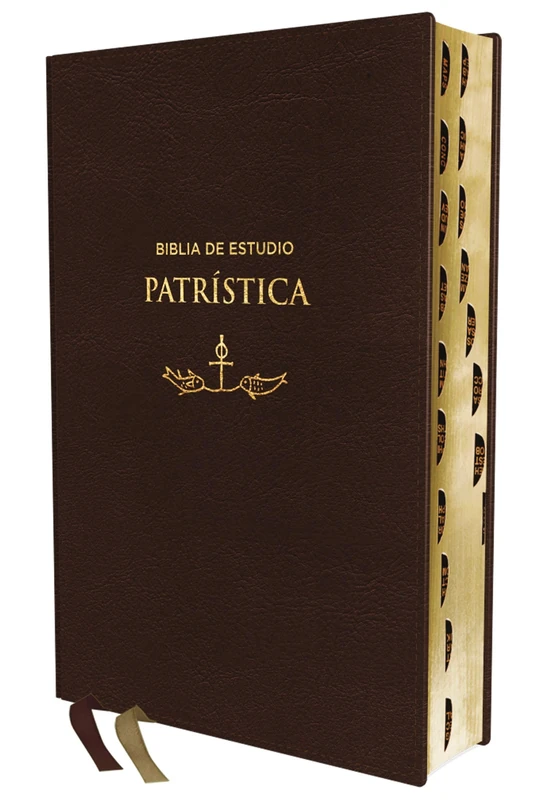 Rvr, Biblia de Estudio Patrística, Leathersoft, Marrón, Interior a DOS Colores, Con Índice, Palabras de Jesús En Rojo, Comfort Print: La Sabiduría del Cristianismo Antiguo, Siglos I Al VI